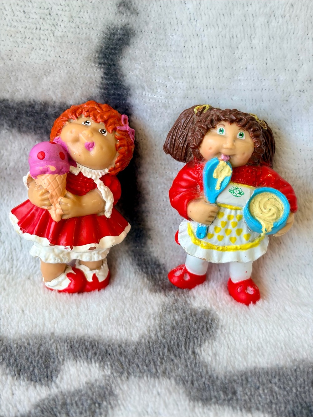 1984 Vintage Cabbage Patch Kids 2.5” PVC Figurines - Lot of 2